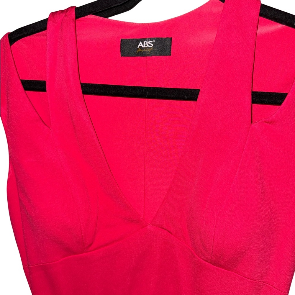 ABS red Sleeveless Dress